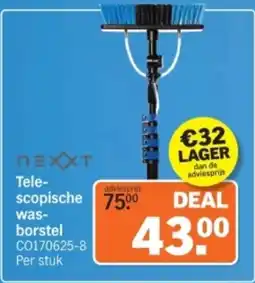 Albert Heijn Nexxt Telescopische wasborstel aanbieding