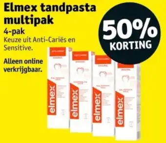 Kruidvat Elmex tandpasta multipak aanbieding