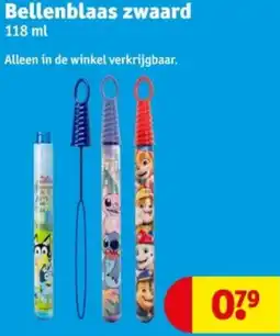 Kruidvat Bellenblaas zwaard aanbieding