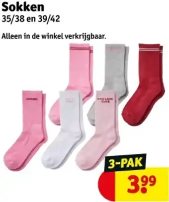 Kruidvat Sokken aanbieding