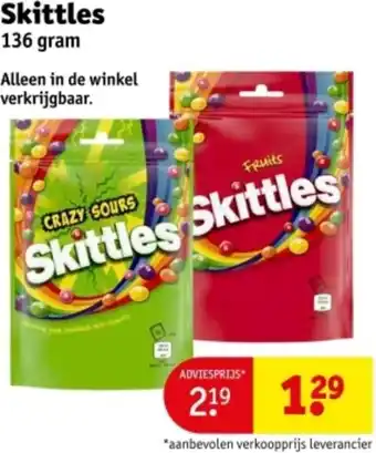 Kruidvat Skittles aanbieding