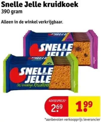 Kruidvat Snelle Jelle kruidkoek aanbieding