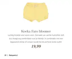 Babypark Koeka Faro bloomer aanbieding