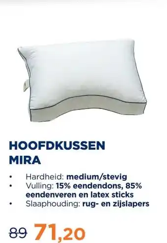 TotaalBED Hoofdkussen Mira | Dons & Latex aanbieding