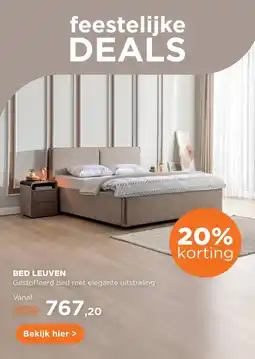 TotaalBED Bed Leuven | 140 x 200 cm | Mito 1028, lever aanbieding