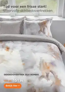 TotaalBED Dekbedovertrek Silk Bombis Pearl aanbieding