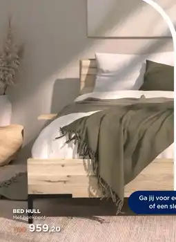 TotaalBED Bed Hull | houten hoofdbord | 140 x 200 cm | Hoekpoten aanbieding