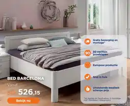 TotaalBED Bed Barcelona voorraad | 140 x 200 cm | Alpine wit aanbieding