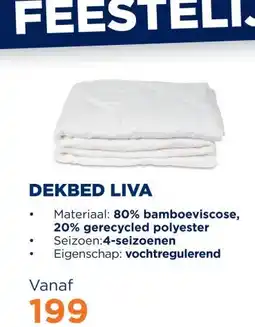 TotaalBED Dekbed Liva bamboe | 4-seizoenen aanbieding