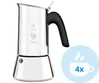 Bol.com Bialetti Percolator Venus - 4 kops - Roestvrijstaal - Inductiegeschikt aanbieding