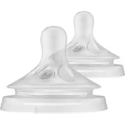 Etos Philips Avent Natuurlijke Zuigreflex Flesspeen 2 stuks 0m+ SCY962/02 aanbieding