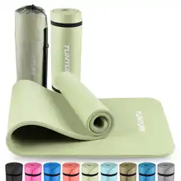 Wehkamp Tunturi fitnessmat met draagtas 15mm lichtgroen aanbieding