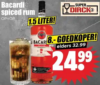 Dirk Bacardi spiced rum aanbieding