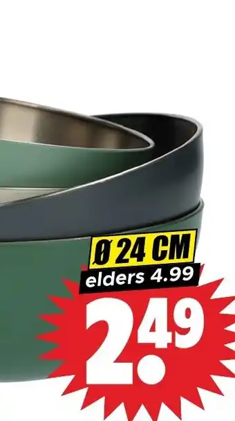 Dirk RVS schaal aanbieding
