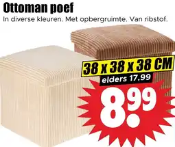 Dirk Ottoman poef aanbieding