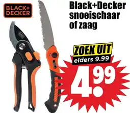 Dirk Black+Decker snoeischaar of zaag aanbieding