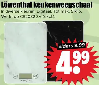 Dirk Löwenthal keukenweegschaal aanbieding