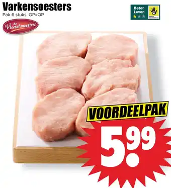 Dirk Varkensoesters aanbieding