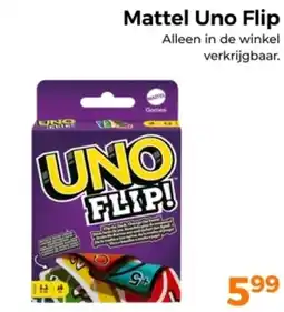 Trekpleister Mattel Uno Flip aanbieding