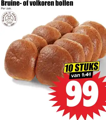 Dirk Bruine of volkoren bollen aanbieding