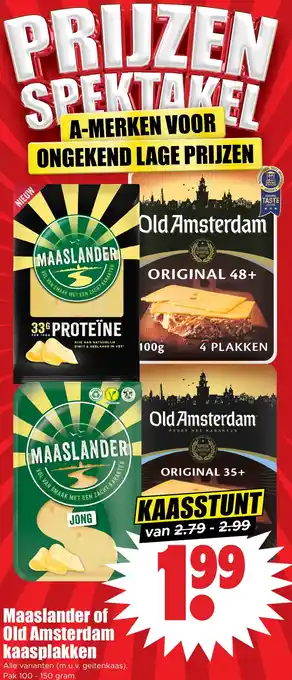 Dirk Maaslander of Old Amsterdam kaasplakken aanbieding