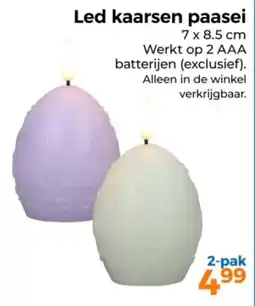 Trekpleister Led kaarsen paasei aanbieding