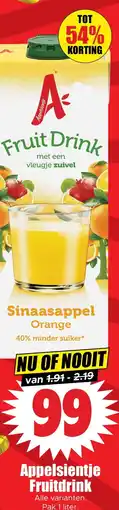 Dirk Appelsientje Fruitdrink aanbieding