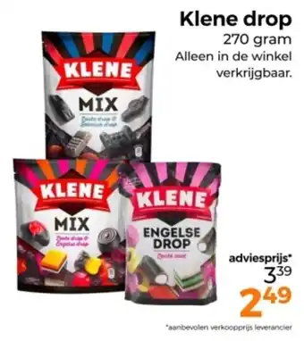 Trekpleister Klene drop aanbieding