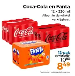 Trekpleister Coca-Cola en FANTA aanbieding
