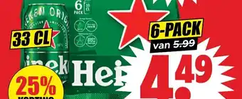 Dirk Heineken pils aanbieding