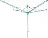 Bol.com Leifheit droogmolen Linomatic 400 easy incl. bodemhuls - 40 m drooglengte - 4 wasmachineladingen aanbieding