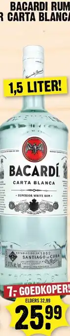 Dirk Bacardi rum carta blanca aanbieding