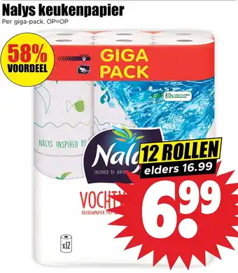 Dirk Nalys keukenpapier aanbieding