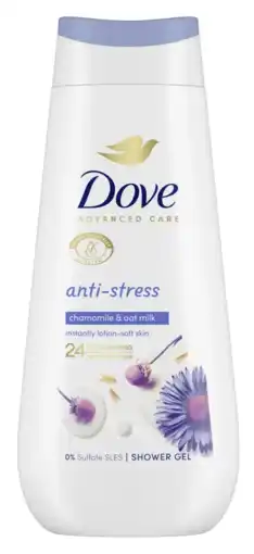 De Online Drogist Dove Anti-Stress Chamomile & Oat Milk Shower Gel aanbieding