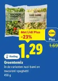 Lidl Groentemix aanbieding