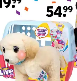 Intertoys Little Live Pets Ouchies Puppy Cooper interactieve knuffel aanbieding