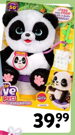Intertoys Little Live Pets My Baby Panda Chuchu interactieve knuffel aanbieding