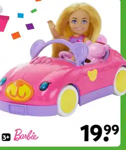 Intertoys Barbie Chelsea auto met pop aanbieding