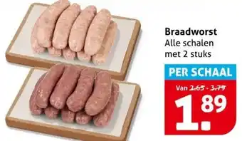 Hoogvliet Braadworst aanbieding