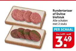 Hoogvliet Rundertartaar of Duitse biefstuk aanbieding