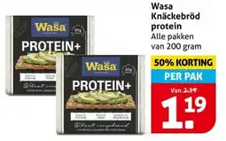 Hoogvliet Wasa Knäckebröd protein aanbieding