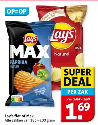 Hoogvliet Lay's flat of Max aanbieding