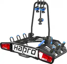 Bol.com Hapro Atlas 3 Premium Blue Fietsendrager - voor 2 e-bikes - kantelsysteem aanbieding