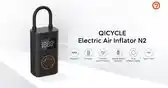 Bol.com Qicycle N2 Elektrische bandenpomp met drukmeter - voor fiets, auto, motor - 10.3 Bar aanbieding