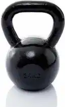 Bol.com Muscle Power Gietijzeren Kettlebell - Zwart - 24 kg aanbieding