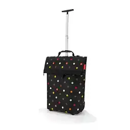 Bol.com Reisenthel Trolley M Boodschappentrolley - Polyester - 43 L - Dots Zwart aanbieding
