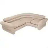 Bol.com Intex Opblaasbare hoekbank - beige - 257x203x76 cm (bxlxh) aanbieding