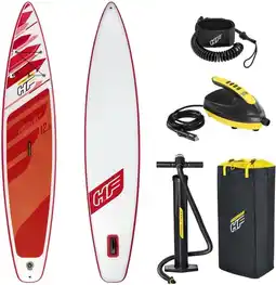 Bol.com Bestway Sup Board - Hydro Force - Fastblast Tech Set en SUP Elektrische Luchtpomp 12V aanbieding