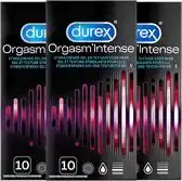 Bol.com Durex Condooms Orgasm Intense – met ribbels - 10 stuks x3 aanbieding