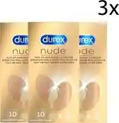 Bol.com Durex Condooms Nude 10st - 3 Stuks - Voordeelverpakking aanbieding